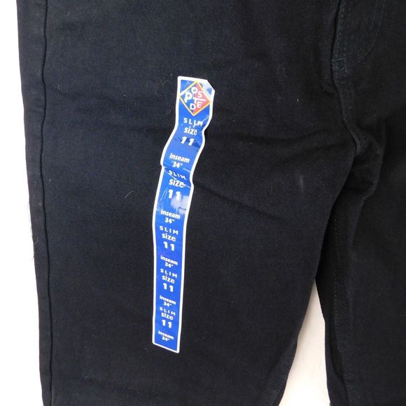 Women's Vintage 90s Posted Jeans Slim Size 11 31x34 Black 932037L NWT New - Picture 5 of 10